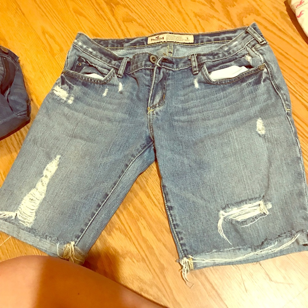 Women’s Denim Destroyed Shorts